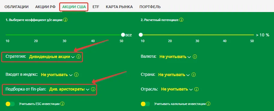 Подборка от Fin-Plan «Дивидендные акции»