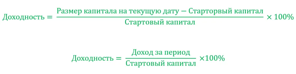 Формула доходности
