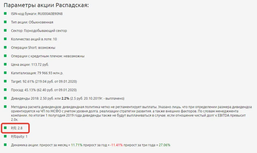Мультипликаторы Распадская
