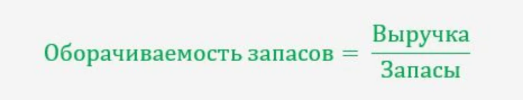 Формула оборачиваемости запасов