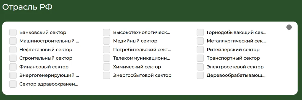 Отрасль РФ