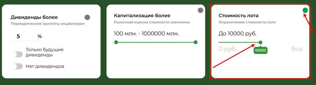 Цена акции