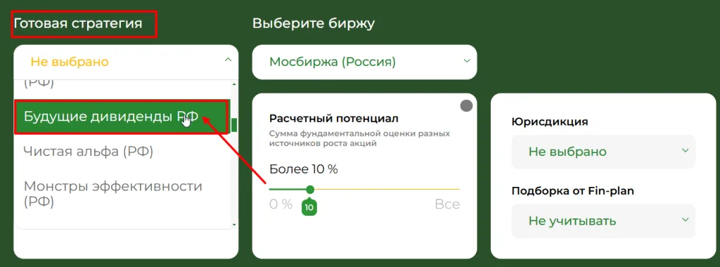 Будущие дивиденды Будущие дивиденды