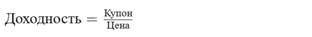 Купонная доходность к рыночной цене